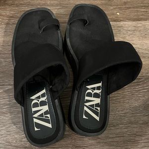 Zara platform flip flop